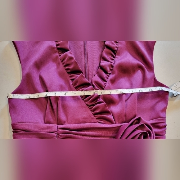 Jessica Howard Formal‎ Eggplant Sleeveless Dress Size 10 NWT - Picture 5 of 5